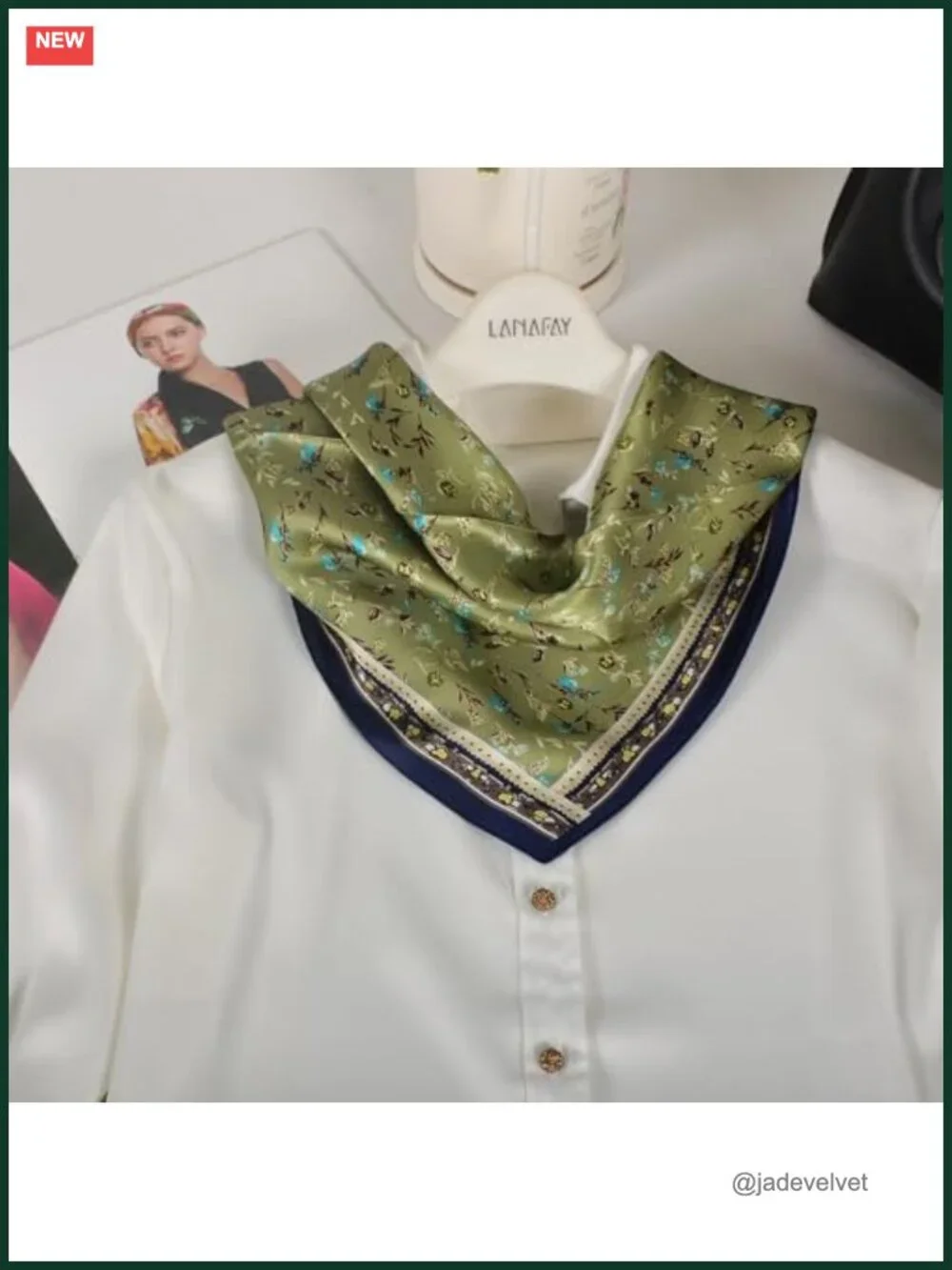 100% Mulberry Silk Neck Scarf 21